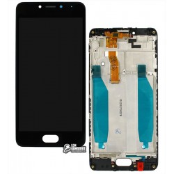Дисплей для Meizu M5c, черный, с сенсорным экраном, с рамкой, Original (PRC)