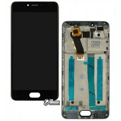 Дисплей для Meizu M3s, M3s Mini, черный, с сенсорным экраном (дисплейный модуль), original (PRC), с рамкой