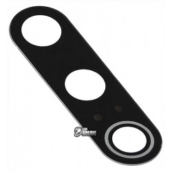 Стекло камеры Xiaomi Redmi 9, размер 30,1x8,7 мм, черное