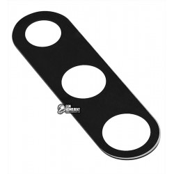 Стекло камеры Samsung N970, N975 Galaxy Note 10, Note 10 Plus (2019), размер 31,2x9 мм, черное