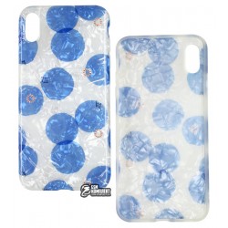 Чехол для Apple iPhone Xs Max, Blood of jelly Hearts and gold jelly series, силиконовый, синий Чехол для Apple iPhone Xs Max, Blood of jelly Hearts and gold jelly series, силиконовый, синий