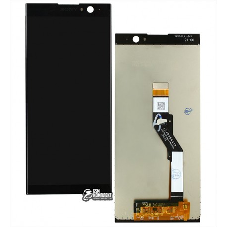Дисплей для Sony H4413 Xperia XA2 Plus, черный, с сенсорным экраном (дисплейный модуль), original (PRC)