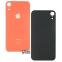 Задняя панель корпуса iPhone XR, оранжевый, без снятия рамки камеры, big hole