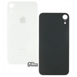 Задняя панель корпуса для iPhone XR, белая, не нужно снимать стекло камеры, big hole Задняя панель корпуса для iPhone XR, белая, не нужно снимать стекло камеры, big hole