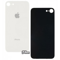 Задняя панель корпуса iPhone 8, белая, не нужно снимать стекло камеры, big hole Задняя панель корпуса iPhone 8, белая, не нужно снимать стекло камеры, big hole