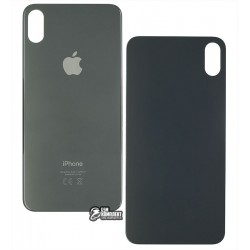 Задняя панель корпуса для iPhone XS Max, черная, не нужно снимать стекло камеры, big hole Задняя панель корпуса для iPhone XS Max, черная, не нужно снимать стекло камеры, big hole