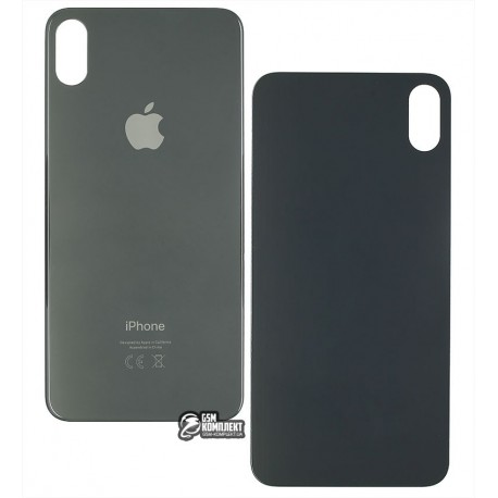 Задняя панель корпуса для iPhone XS Max, черная, не нужно снимать стекло камеры, big hole
