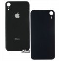 Задняя панель корпуса iPhone XR, черный, без снятия рамки камеры, big hole
