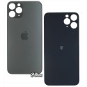 Задняя панель корпуса iPhone 11 Pro, серый, без снятия рамки камеры, big hole