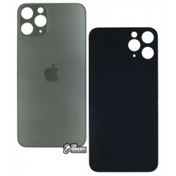 Задняя панель корпуса для iPhone 11 Pro, серая, не нужно снимать стекло камеры, small hole Задняя панель корпуса для iPhone 11 Pro, серая, не нужно снимать стекло камеры, small hole
