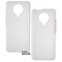 Чехол для Xiaomi Poco F2 Pro/Redmi K30 Pro, Matte Color Case, матовый силикон, белый