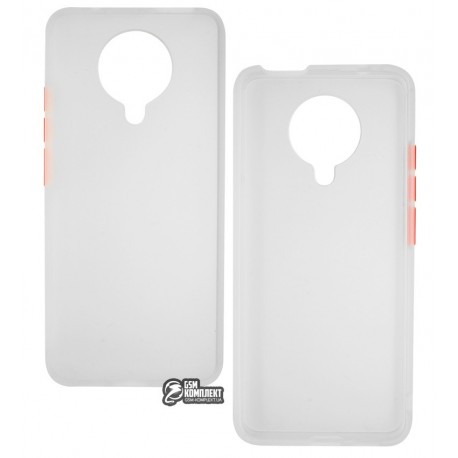 Чехол для Xiaomi Poco F2 Pro/Redmi K30 Pro, Matte Color Case, матовый силикон, белый Чехол для Xiaomi Poco F2 Pro/Redmi K30 Pro, Matte Color Case, матовый силикон, белый