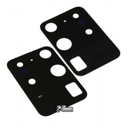 Стекло камеры Samsung G988 Galaxy S20 Ultra, черное