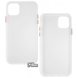 Чехол для iPhone 11 Pro Max, Gingle Matte color, пластиковый, white