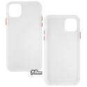 Чехол для iPhone 11 Pro Max, Gingle Matte color, пластиковый, white
