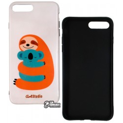 Чехол для Apple iPhone 7 Plus / 8 Plus, ArtStudio My Little Friends, силиконовый, ленивец