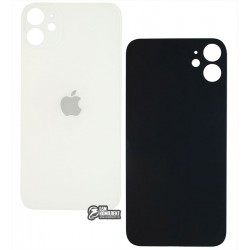Задняя панель корпуса для iPhone 11, белая, не нужно снимать стекло камеры, small hole Задняя панель корпуса для iPhone 11, белая, не нужно снимать стекло камеры, small hole