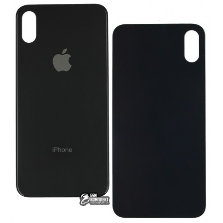 Задняя панель корпуса для Apple iPhone X, черная, Original (PRC)