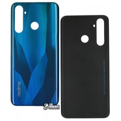 Задняя панель корпуса Realme 5, Realme 5 Pro, зеленая, Green Crystal