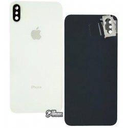 Задняя панель корпуса для iPhone XS Max, белая, со стеклом камеры