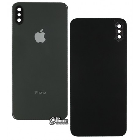 Задняя панель корпуса для iPhone XS Max, черная, со стеклом камеры