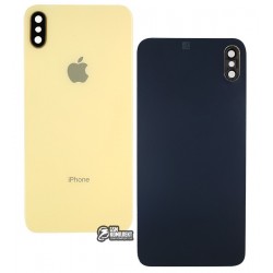 Задняя панель корпуса для iPhone XS Max, золотая, со стеклом камеры