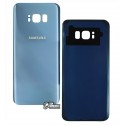 Задня панель корпусу для Samsung G955F Galaxy S8 Plus, блакитна, оригінал (PRC), coral blue