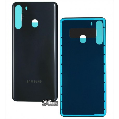 Задняя панель корпуса Samsung A215 Galaxy A21, черная