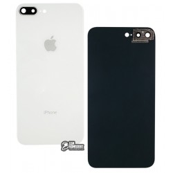 Задня панель корпусу для iPhone 8 Plus, білий колір, зі склом камери Задня панель корпусу для iPhone 8 Plus, білий колір, зі склом камери
