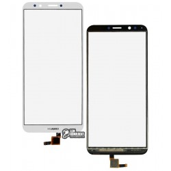 Тачскрин Huawei Y7 (2018), белый Тачскрин Huawei Y7 (2018), белый