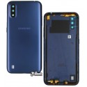 Задняя крышка батареи для Samsung A015 Galaxy A01 (2019), темно-синяя