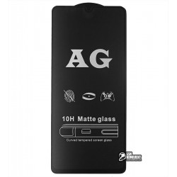 Закаленное защитное стекло для Samsung A315 Galaxy A31 (2020), 2.5D, Full Glue, матовое, черное