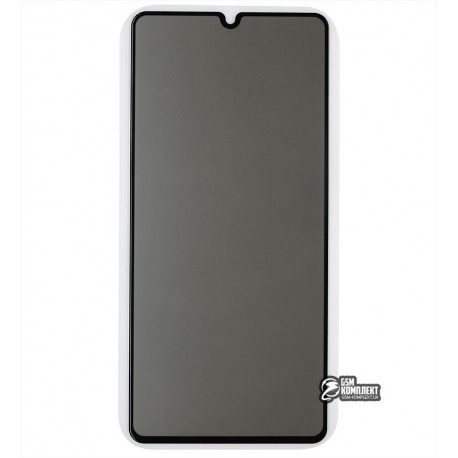 Закаленное защитное стекло для Samsung A415 Galaxy 41 (2020), 2.5D, Full Glue, Антишпион, черное