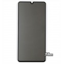 Загартоване захисне скло для Samsung A415 Galaxy A41 (2020), 2.5D, Full Glue, Антишпіон, чорне