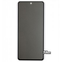 Закаленное защитное стекло для Samsung G770 Galaxy S10 Lite (2020), A915 Galaxy A91 (2020), 2.5D, Full Glue, Антишпион, черное