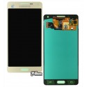 Дисплей для Samsung A500F Galaxy A5, A500FU Galaxy A5, A500H Galaxy A5, A500M Galaxy A5, золотистый, с сенсорным экраном (дисплейный модуль), (OLED), High Copy