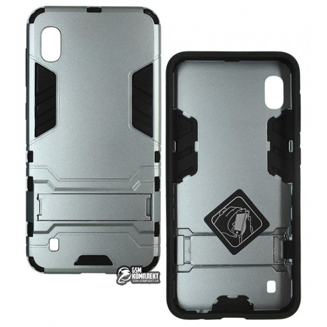 Чехол для Samsung A105, M105 Galaxy A10, M10, Armor Case, серый