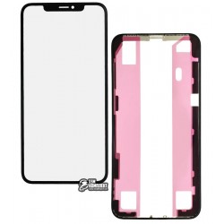 Стекло дисплея iPhone XS Max, с рамкой, с OCA-пленкой, черное
