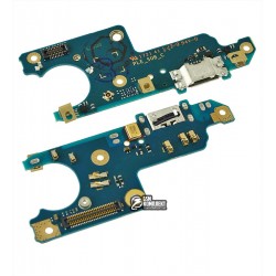 Шлейф для Nokia 6, микрофона, коннектора зарядки, с компонентами, плата зарядки