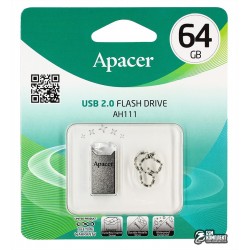 Флешка 64 Gb Apacer AH111 Crystal (AP64GAH111CR-1)