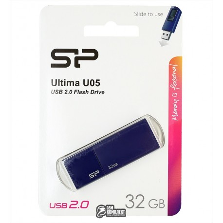 Флешка 32 Gb Silicon Power Ultima U05 Deep Blue