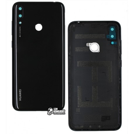 Задня панель корпусу для Huawei Y7 (2019), чорний колір, midnight black