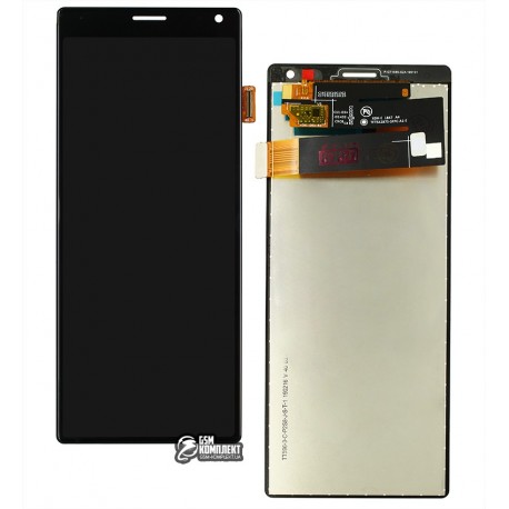 Дисплей для Sony I4113 Xperia 10, черный, с сенсорным экраном (дисплейный модуль), original (PRC)
