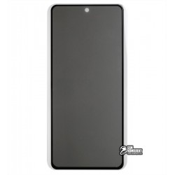 Загартоване захисне скло для Xiaomi Redmi Note 9 Pro Max, Poco X3, 2.5D, Full Glue, Антишпіон, чорне