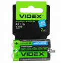 Батарейка Videx Alcaline LR06, AA, 2 шт, пальчикові