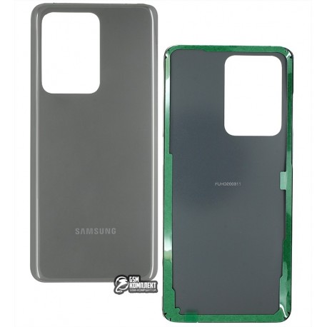 Задняя панель корпуса Samsung G988 Galaxy S20 Ultra, серая, cosmic gray