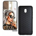 Чехол для Xiaomi Redmi 8A, Ladies Fake Prism, пластик-силикон