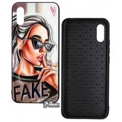 Чохол для Xiaomi Redmi 9A, Ladies Fake Prism, пластик-силікон