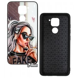 Чохол для Xiaomi Redmi Note 9, Ladies Fake Prism, пластик-силікон