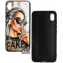Чохол для Xiaomi Redmi 7A, Ladies Fake Prism, пластик-силікон